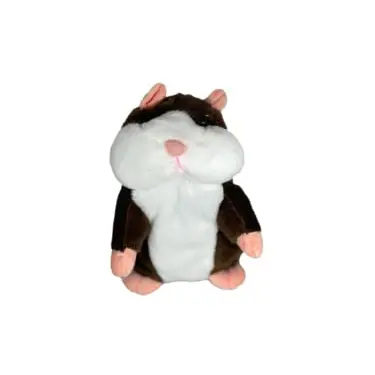 Eastronic Jim Sprechender Hamster - Plüsch in Braun und Weiß