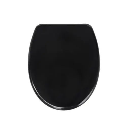 SAINOS Duroplast-Toilettensitz mit Soft-Close, Edelstahl-Scharniere, Schnellverschluss, leicht zu reinigen, 180 kg Belastbarkeit