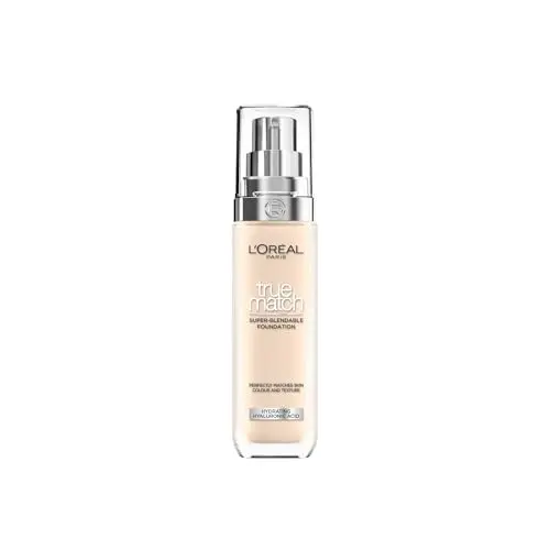 L'Oréal Paris True Match Foundation, vegane, mittlere Deckkraft, natürliches Finish, 30 ml für alle Hauttypen