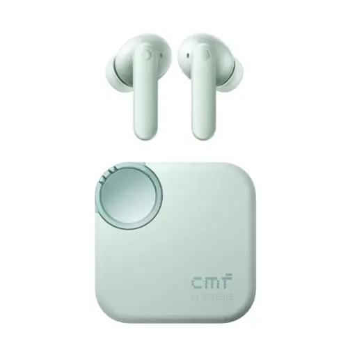 CMF by Nothing Buds 2 Kabellose Ohrhörer mit 48 dB ANC, 55 Stunden Akkulaufzeit, IP55 Wasserfest – Hellgrün