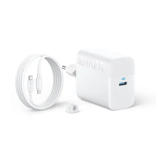 Anker 45W USB C Ladegerät mit 1,5m Kabel – Schnellladen für iPad, iPhone 17/Pro, Samsung Galaxy und Google Pixel