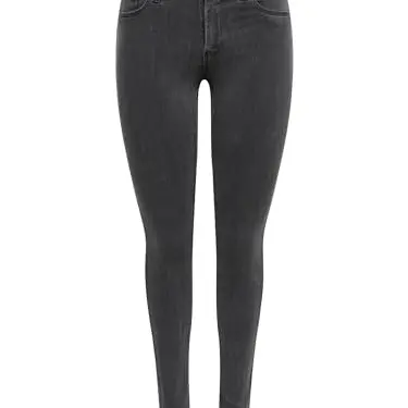 ONLY Damen Onlrain Life Skinny Jeans, Dunkelgrau, Größe M / 30L