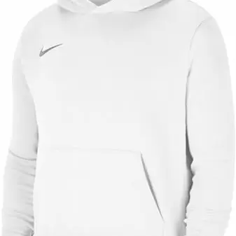 Nike Kinder Hoodie Sweatshirt, Weiß/Grau, Größe S (128-137cm)