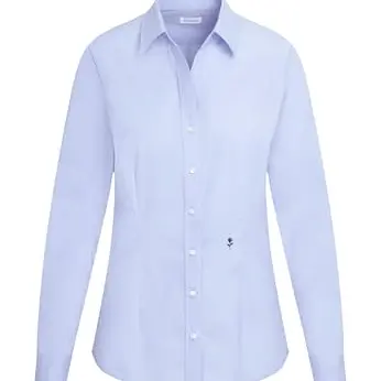 Seidensticker Damen Bluse - Kurzarm - Slim Fit - 100% Baumwolle - Elegant - Bügelleicht