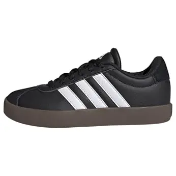adidas VL Court 3.0 Kinder Schuhe, Schwarz/Weiß, Größe 38 EU