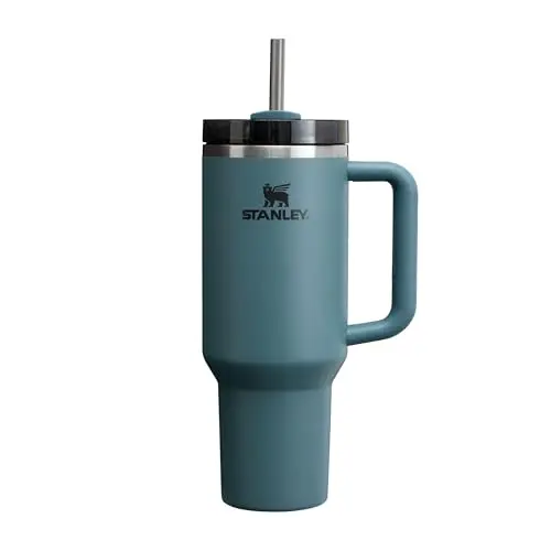 STANLEY Quencher H2.0 Flowstate Trinkflasche 1,2L, Kühlt 11h, Eisgekühlt 48h, BPA frei, spülmaschinenfest, blau