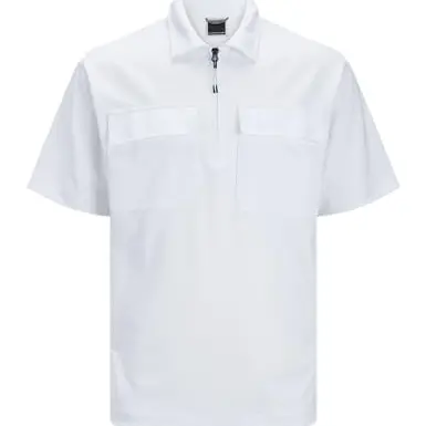 JACK & JONES Herren Poloshirt JCOTANICAL, Weiß, Größe S