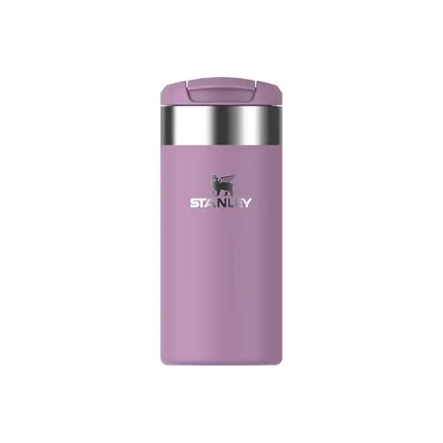 STANLEY Aerolight Transit Thermobecher 0.35L - Hält 4 Stunden Heiß - Auslaufsicher - Lilac