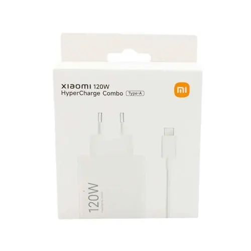 Xiaomi HyperCharge Combo 120 W Ladegerät mit USB-C-Kabel, Weiß