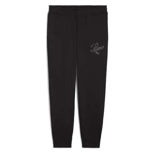 PUMA Damen Script Sweatpants, Schwarz, XS EU