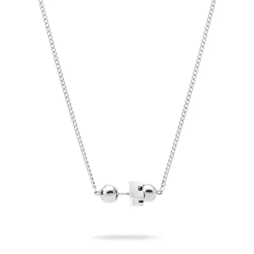 Liebeskind Berlin Damen Halskette LJ-1722-N-43 aus Edelstahl in IP Rhodium