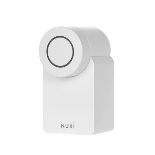 Nuki Smart Lock 4. Generation – Smartes Türschloss für schlüssellosen Zutritt, weiß