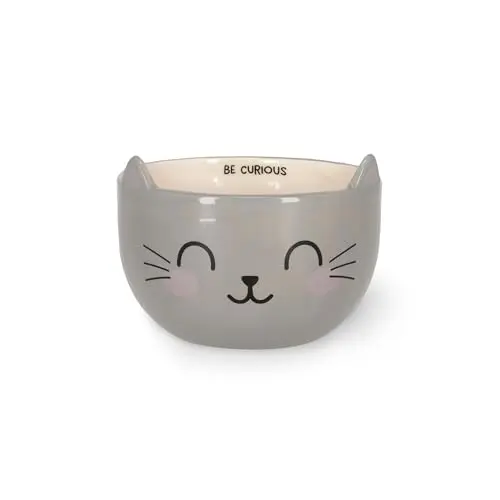 Legami - Müslitasse Guten Morgen Kitty, grau, 400 ml, mikrowellen- und spülmaschinenfest