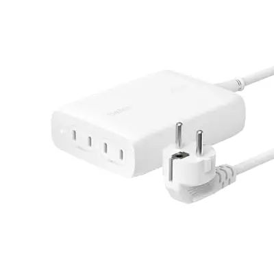 Belkin BoostCharge Pro 4-Port USB-C Ladegerät, 200W Schnellladegerät mit 1,5 m Kabel für MacBook, iPhone, iPad und mehr