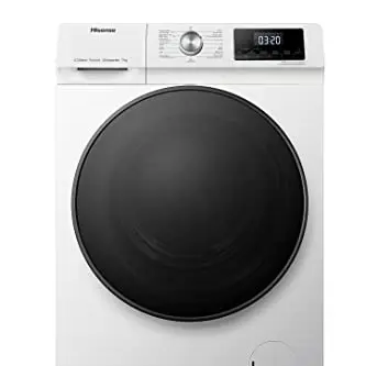 Hisense WFQA7014EVJM Waschmaschine mit Dampffunktion, 7 kg, 1400 U/min, 15 Programme, Inverter Motor, Weiß