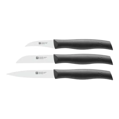 Zwilling Twin Grip Messerset, 3-tlg., schwarze Klingen, Kunststoffgriff