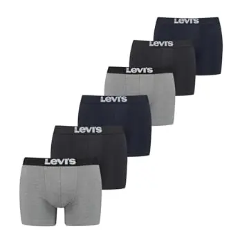 Levi’s Basic-Boxerslips für Herren aus Bio-Baumwolle, 6er-Pack, atmungsaktiv und bequem