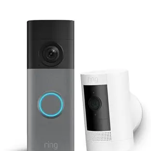 Ring Akku-Videotürklingel mit Kamera, Gegensprechfunktion, Alexa-kompatibel, kabellos