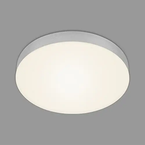 BRILONER LED Deckenlampe rahmenlos, warmweiß, 21 Watt, 2000 Lumen, Silber