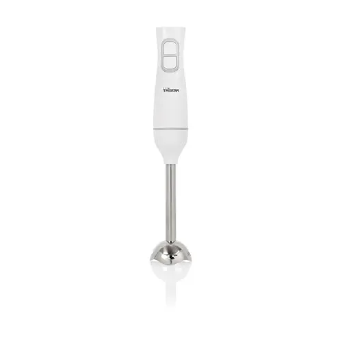 Tristar Stabmixer mit Edelstahl-Mixfuß und ergonomischer Form, weiß