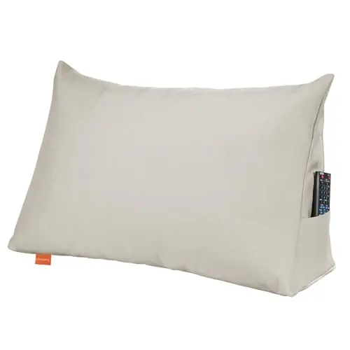sleepling Rückenkissen Keilkissen für Bett und Sofa, 70 cm, beige