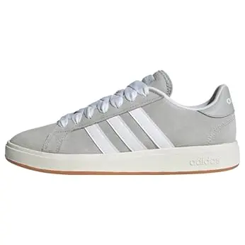 adidas Herren Grand Court Base 00s Schuhe, Grau/Weiß/Gummi, Größe 46 2/3 EU