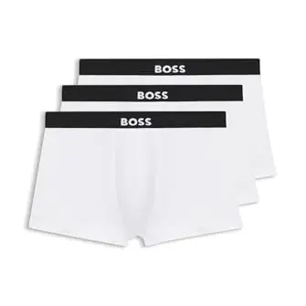 BOSS Herren Trunk 3er Set, Weiß, XS