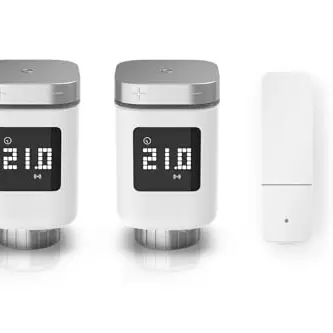 Bosch Smart Home Heizungserweiterung: 2 Heizkörperthermostate & 1 Tür-/Fensterkontakt, kompatibel mit Alexa, Apple HomeKit, Google Home