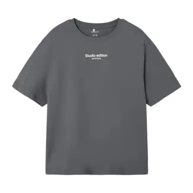 Name It Kids Jungen Nkmbrody SS Nreg Top Noos, Lava Smoke, 146-152 EU