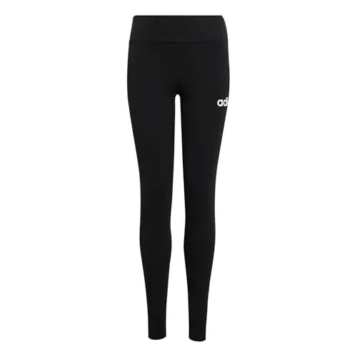 adidas Mädchen Essentials Leggings in Schwarz/Weiß, 11-12 Jahre