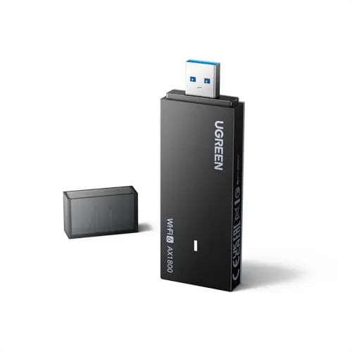 UGREEN WLAN Stick WiFi 6 AX1800 Dual Band USB Adapter für PC, kompatibel mit Windows 11/10