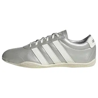 Adidas Damen Grand Court LO Schuhe Silber/Weiß, Größe 40 EU