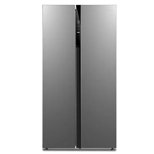 Midea Side-by-Side Kühl-/Gefrierkombination, 176,5 cm hoch, 347 L Kühlen, 201 L Gefrieren, Inox