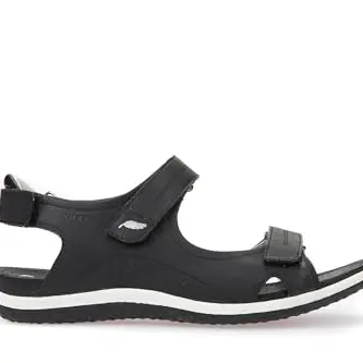 Geox Mädchen Vega Sandalen Schwarz, EU 41