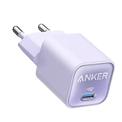 Anker 30W USB-C GaN Ladegerät mit Schnellladefunktion für iPhone, Galaxy, Pixel & iPad (ohne Kabel)