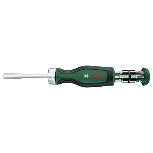 Bosch Ratschenschraubendreher mit 12 Bits im Magazin - Amazon Edition