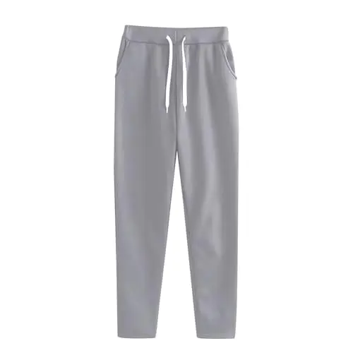 Sporthose Damen Jogginghose, High Waist, Kordelzug, Freizeit- und Yoga-Hose, gerades Bein
