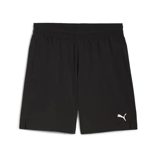 PUMA Unisex Shorts Tad Foundations 7" Woven mit Reißverschlusstaschen, schwarz, Größe S
