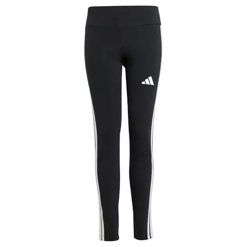 adidas Mädchen Essentials Leggings, Schwarz/Weiß, 9-10 Jahre