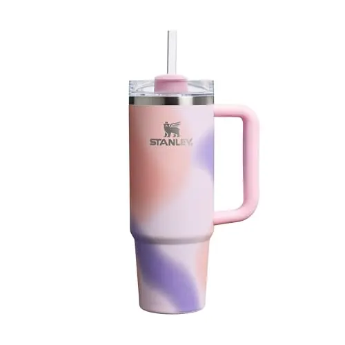 STANLEY 1913 Quencher H2.0 Trinkflasche 0.89L - Kühlt 9 Std, Eisgekühlt 40 Std - Edelstahl, BPA-frei - Rose Petal