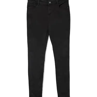 VERO MODA Vmseven Nw Shape Up Jeans für Damen, Schwarz, Größe L