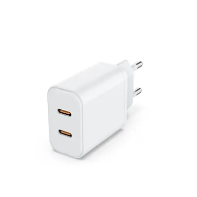 USB C Ladegerät 40W 2-Port Schnellladegerät für iPhone, Samsung, iPad und Smartwatches