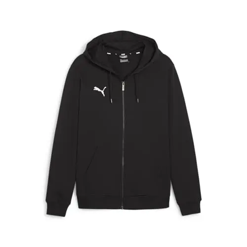 Puma Herren Teamgoal Casuals Kapuzenjacke, Schwarz/Weiß, Größe S