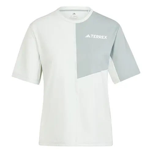adidas Damen Terrex Climalite T-Shirt, Linen Green, XS