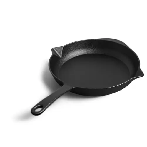 BURNHARD Gusseisen Pfanne Ø30 cm - Für Gasgrill und Herdarten inkl. Induktion