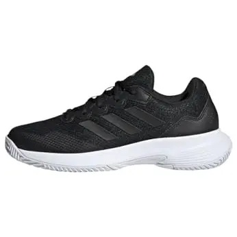 adidas Damen Tennis Schuhe Gamecourt 2.0, Größe 38, schwarz/silber