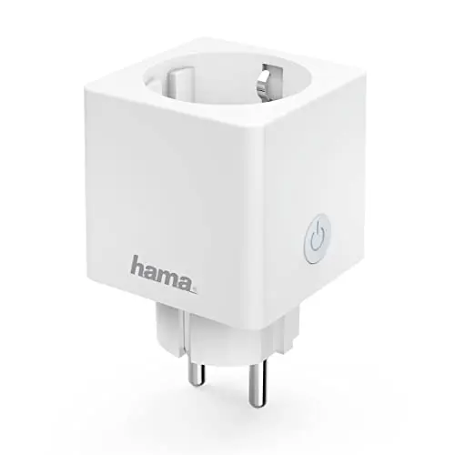 Hama WLAN Steckdose Professional, Mini Plug, smarte Steckdose mit Verbrauchsmessung, WiFi gesteuert, für Heimkino, Lampe, Ventilator, 3680W, 16A, weiß