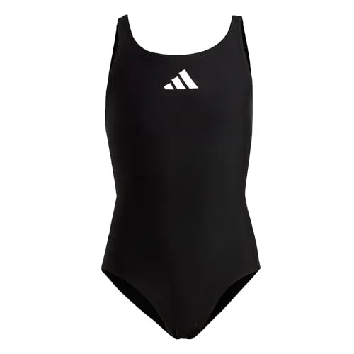 adidas Mädchen Badeanzug, Schwarz/Weiß, Gr. 152