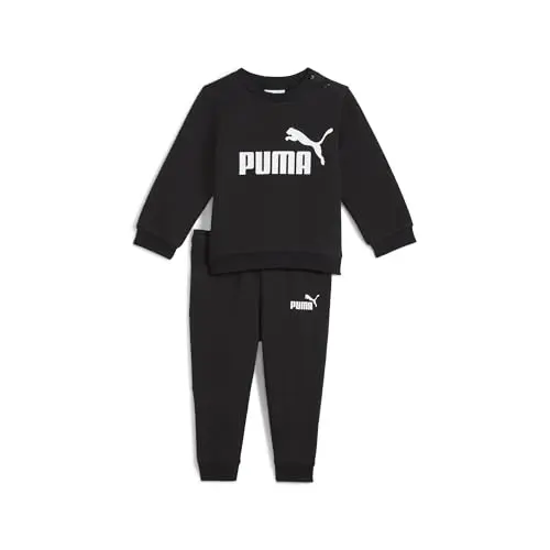 PUMA Unisex Baby MINICATS ESS Crew Set, PUMA Black, Größe 104