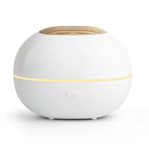 SoulOrigin Weißer Aromatherapie-Diffuser mit 7-Lichtern, automatischer Abschaltung, 100ml